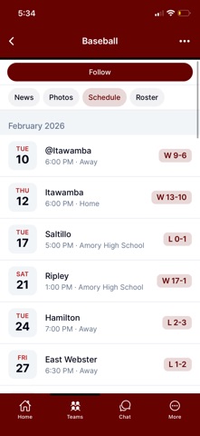 Caledonia Cavaliers Athletics iPhone screenshot