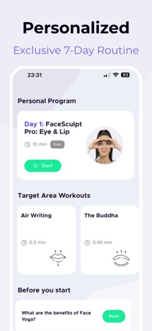 PureFace - Try Face Yoga screenshot