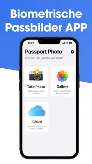 Screenshot von Biometrische Passbilder App auf dem iPhone 1