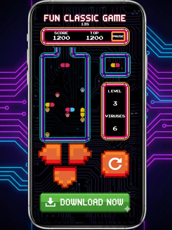 Screenshot #4 pour Mr. Pill: Retro Capsule Puzzle