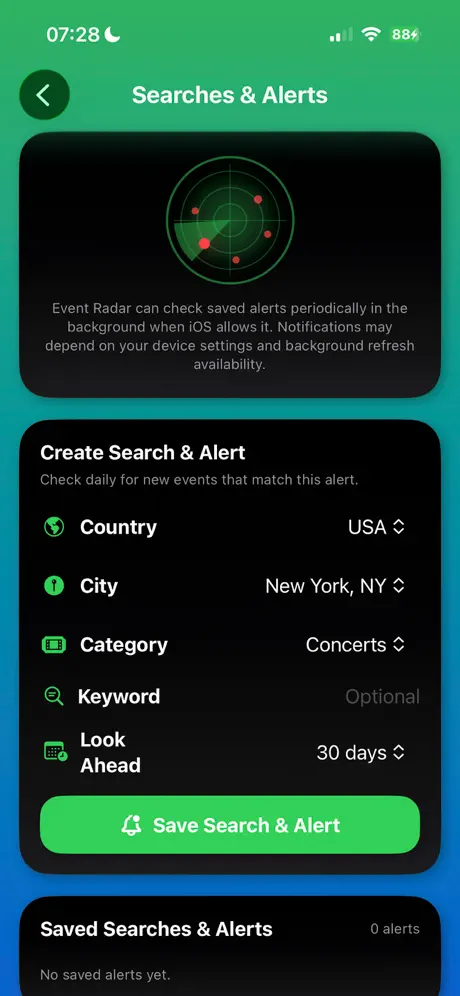 Event Radar screenshot 4