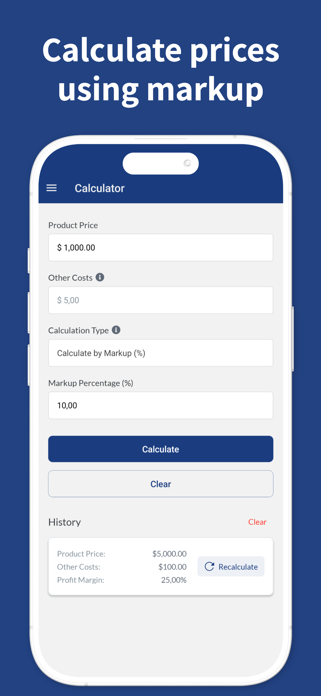 Profit Margin Calculator Pro Screenshot 4 of 5