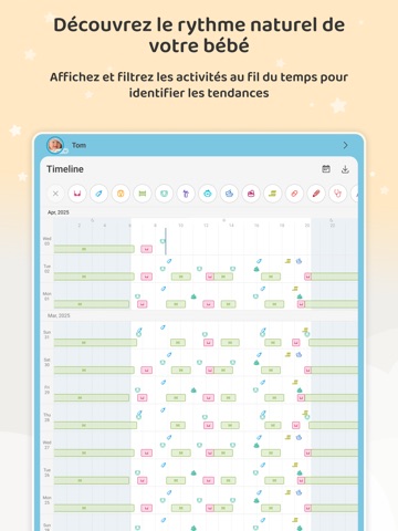 Baby Daybook - Suivi de Bébé iPad screenshot 7