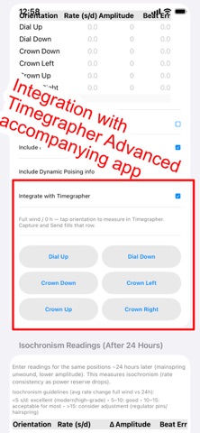 Timegrapher Logging screenshot