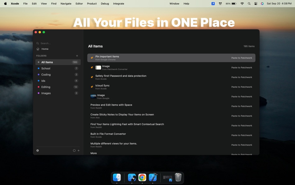 #1. Patchwork Clipboard Manager (macOS) 由: Thien Truong