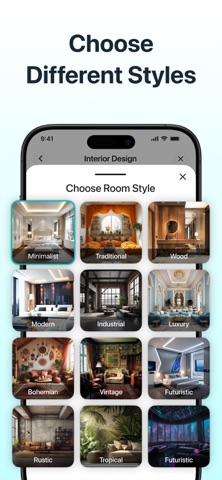 AI Home & Room Interior Design iPhone screenshot