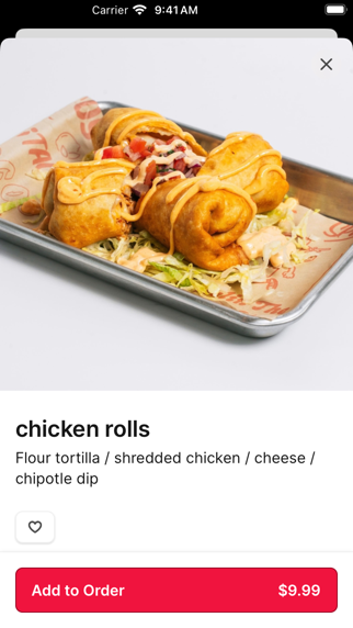 Chido Taco iPhone screenshot 2 - Food & Drink app