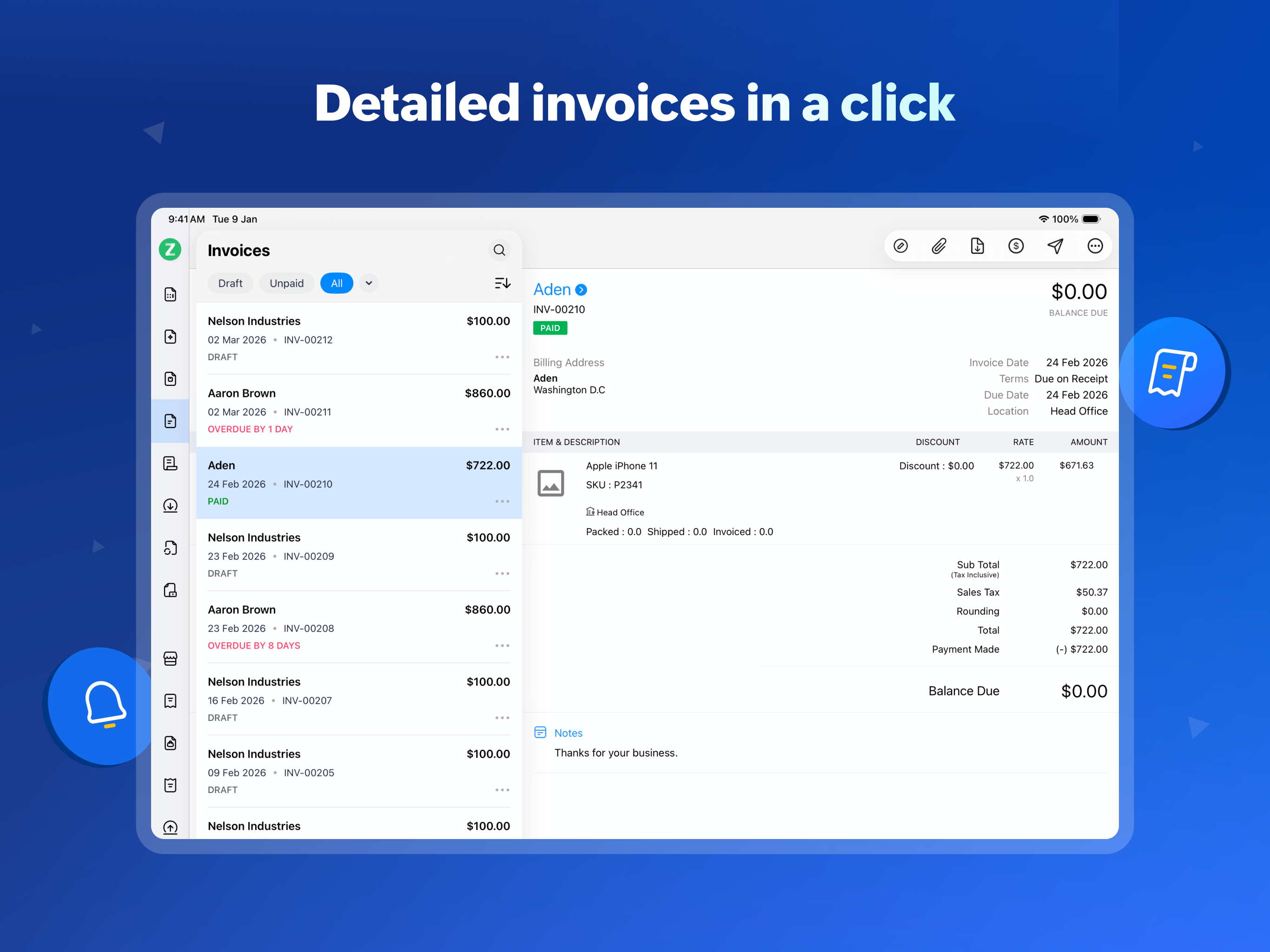 Accounting App - Zoho Books