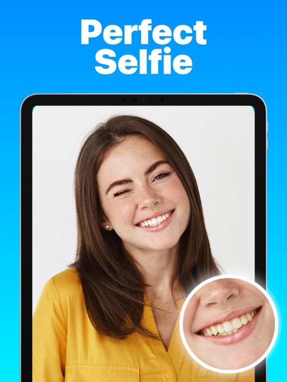 Teeth Whitener & Whitening iPad screenshot 4 - Photo & Video app