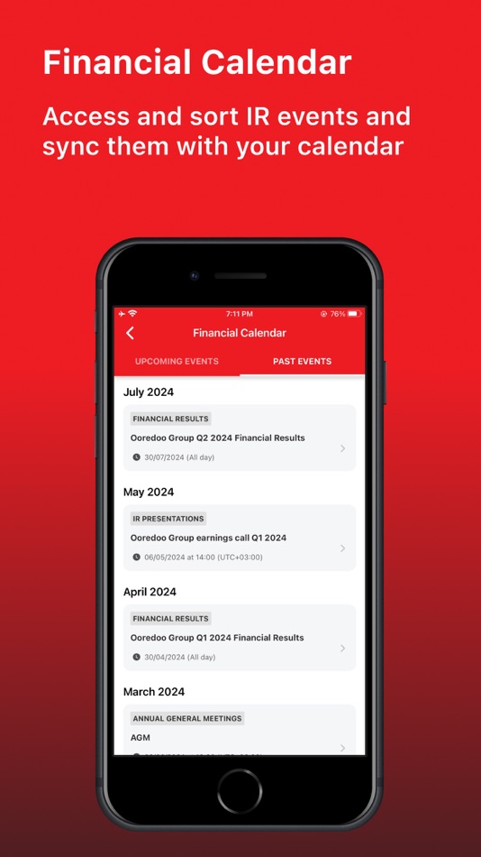#8. Ooredoo Investor Relations (iOS) Podle: Euroland