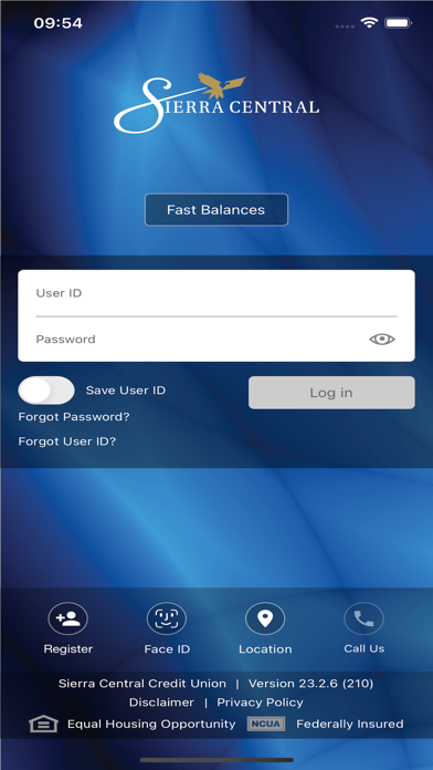Sierra Central Mobile Banking Screenshot