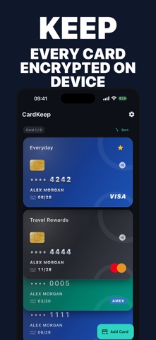 CardKeep : Card Wallet Screenshot 1 of 4