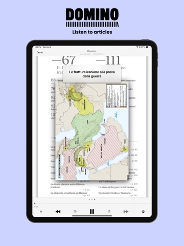 Rivista Domino iPad screenshot