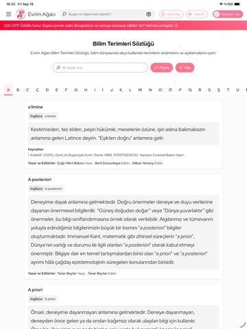 Evrim Ağacı iPad screenshot