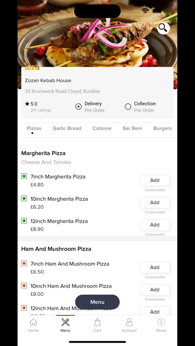 Zozan Kebab House Screenshot