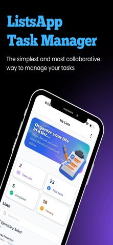 ListsApp - Task Manager Screenshot 1 of 3