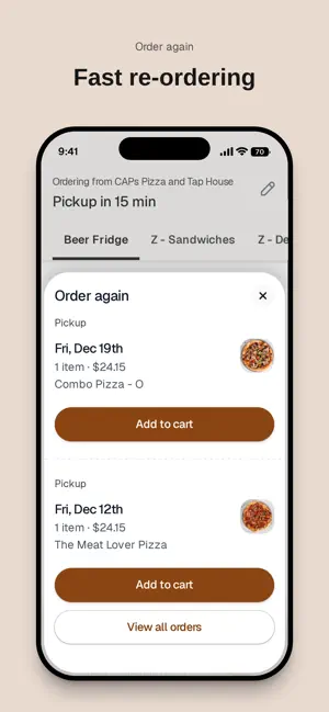 CAPs Pizza and Tap House screenshot 4