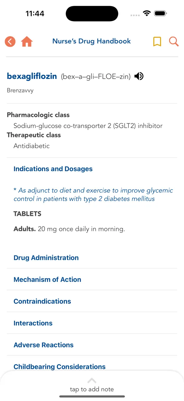 Screenshot #2 pour Nurse's Drug Handbook