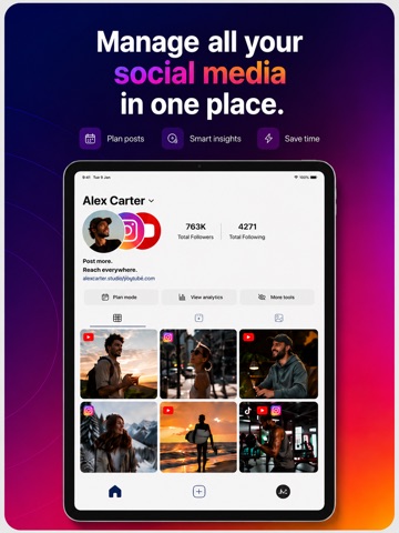 OnePost – Social Media Planner iPad screenshot
