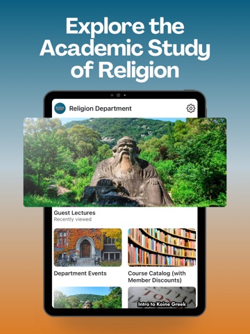 Religion Department iPad screenshot