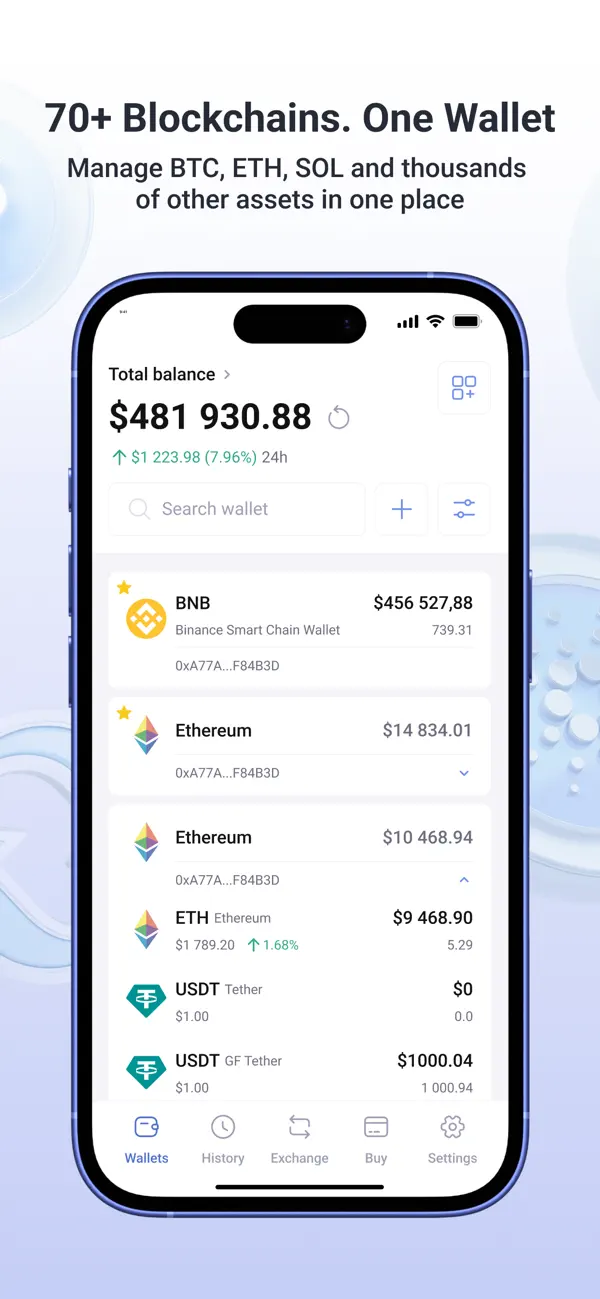 Screenshot #3 pour Guarda Portefeuille Crypto