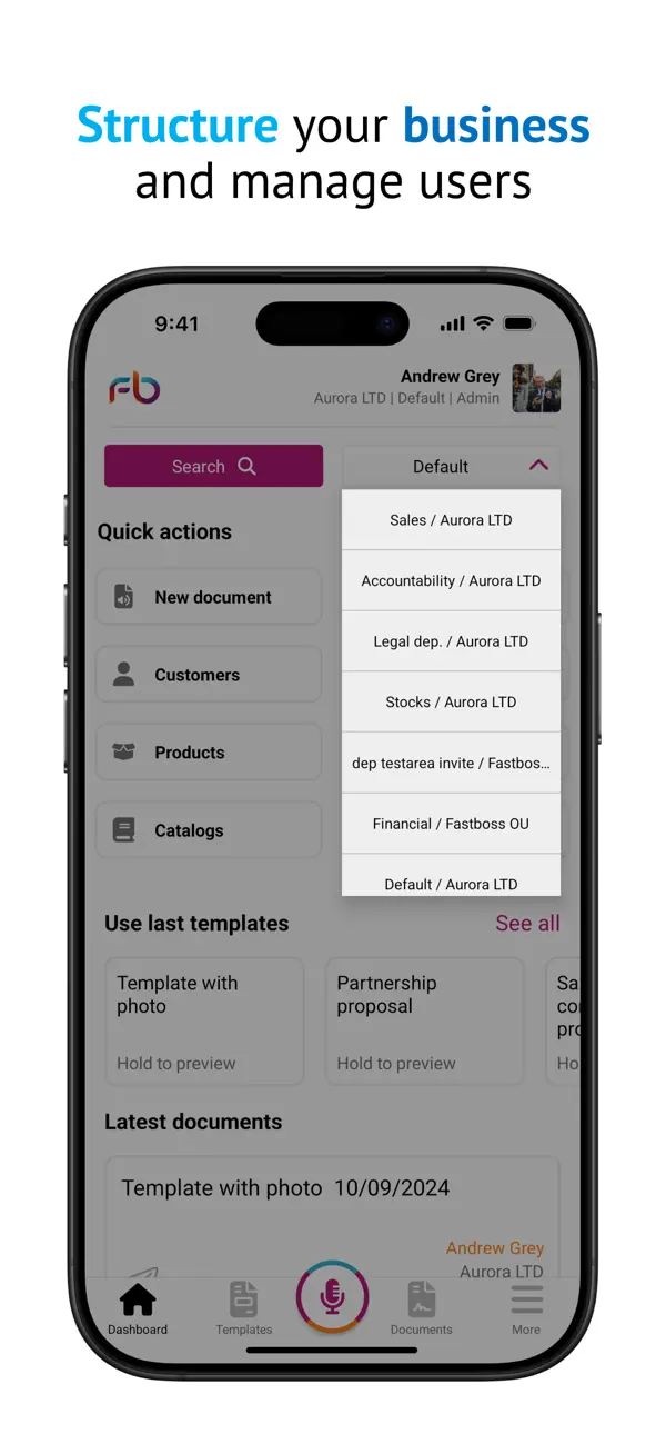 Screenshot #1 pour Fastboss: Documents par Voix
