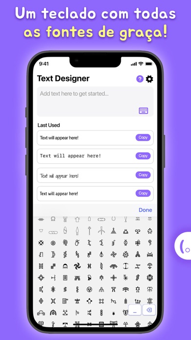 Fontes e Letras para Teclados