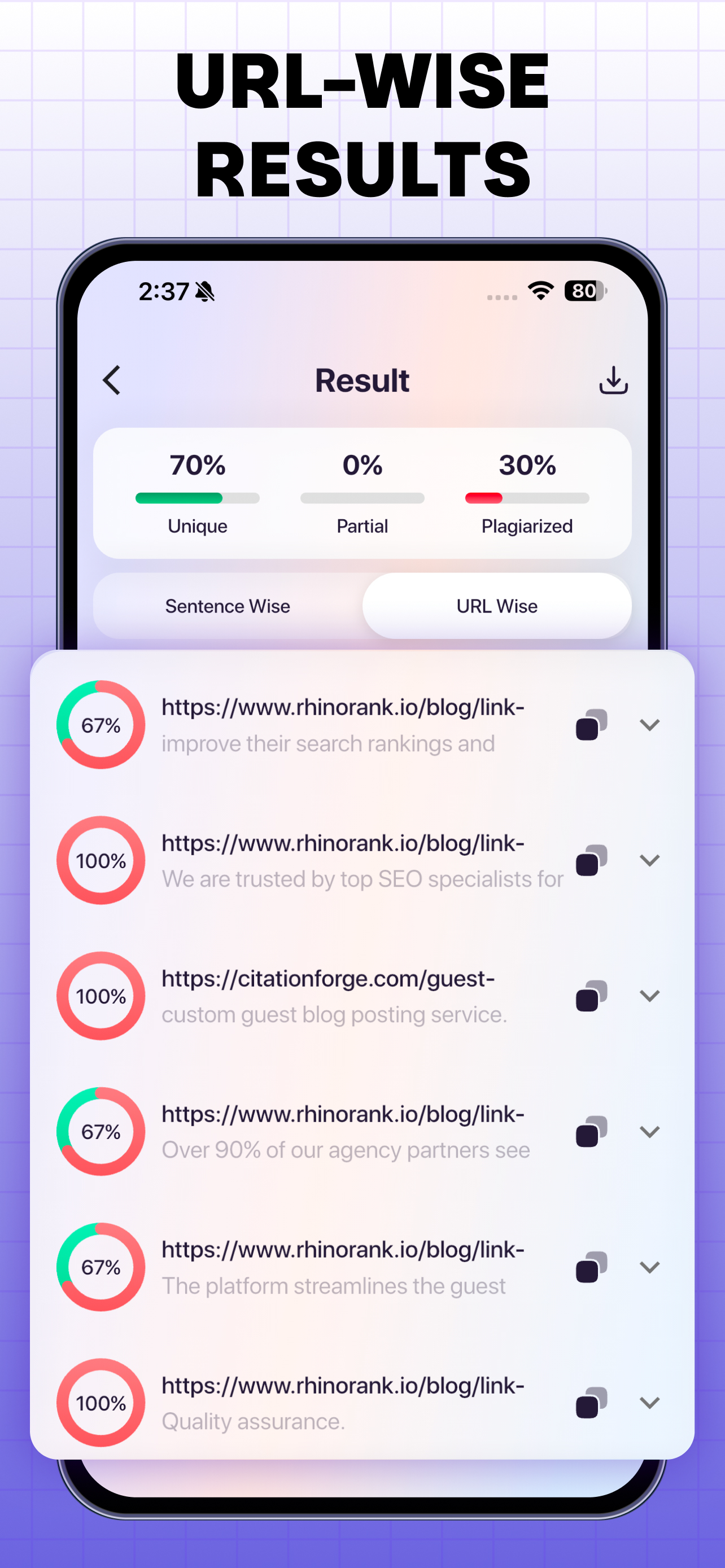 Plagiarism Checker with Report