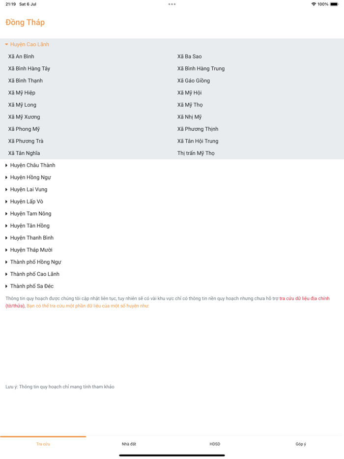 Quy hoạch Đồng Tháp