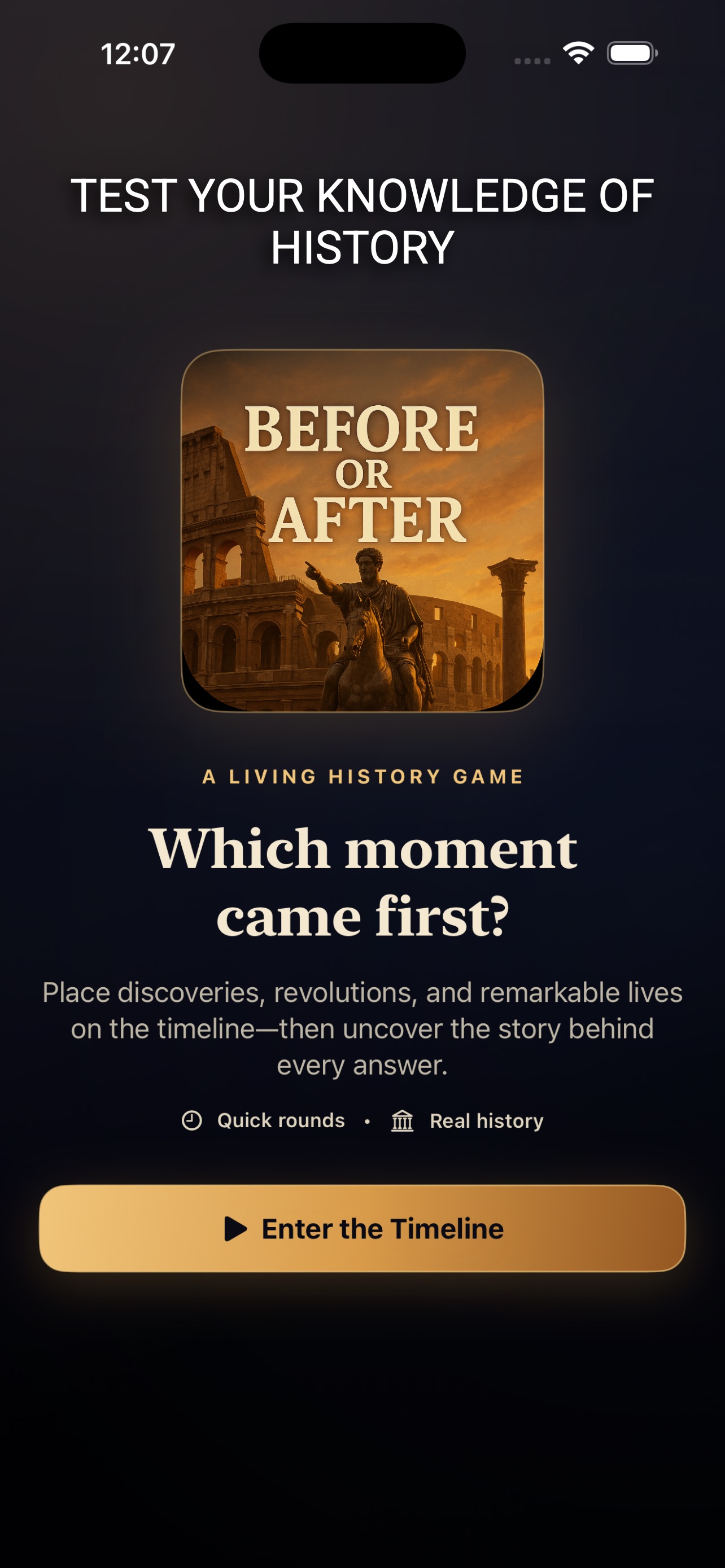 Screenshot 1 of History: Before Or After