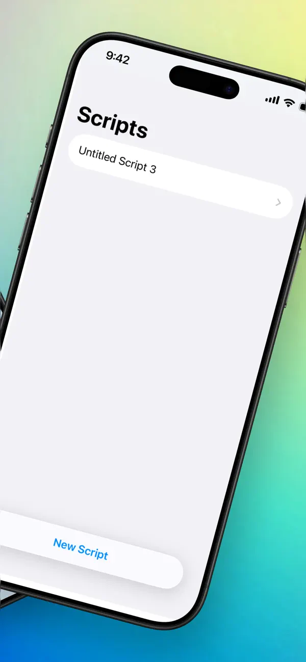 #2. Scripties (iOS) بواسطة: Tinkercademy Community Showcase