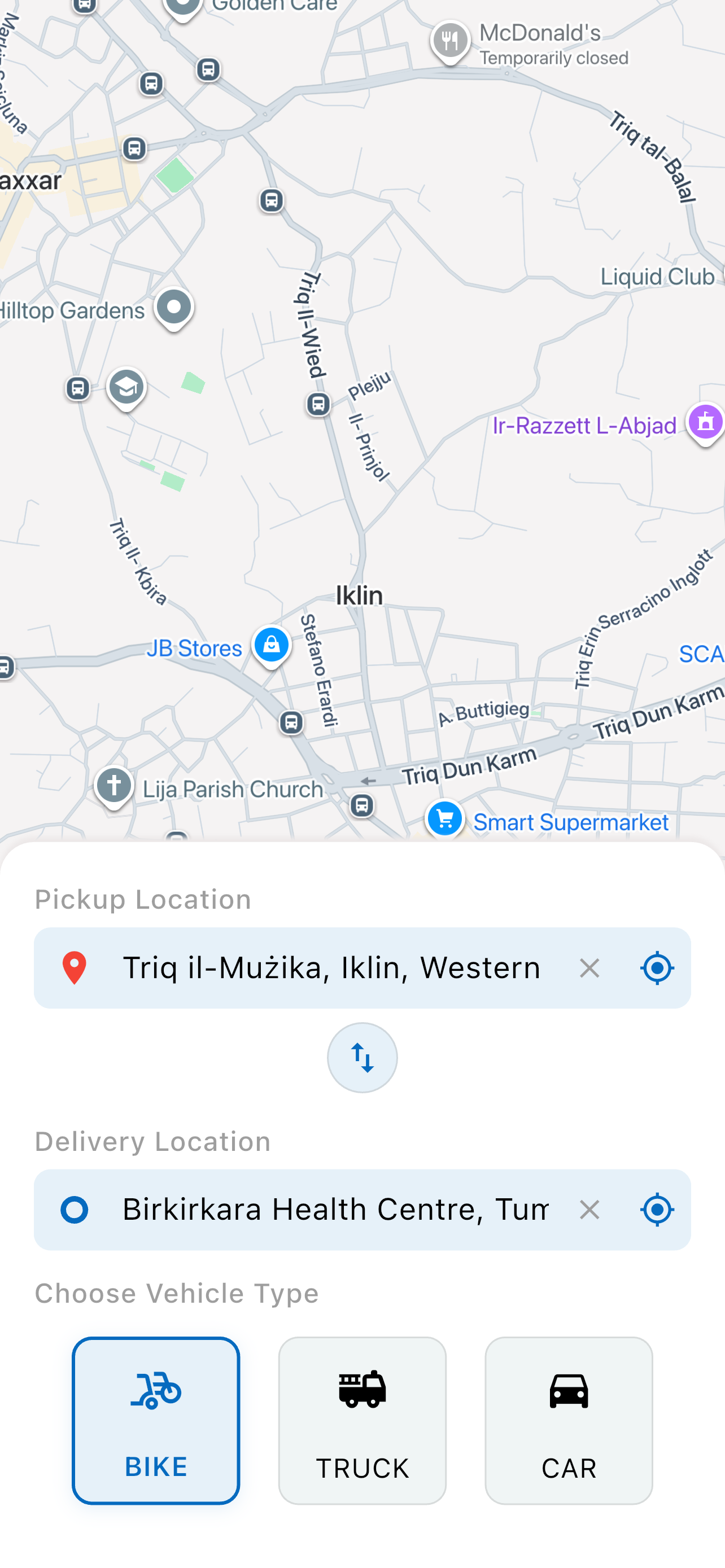 SwiftRun - Delivery App