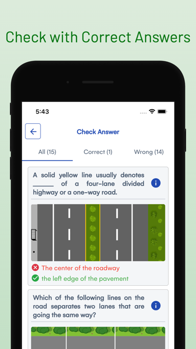 Texas DMV Drivers Permit Test Screenshot
