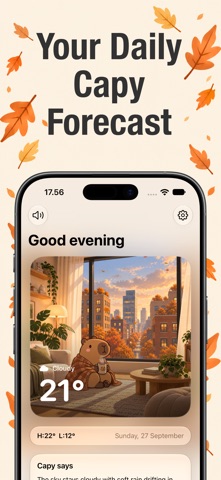 Weather Capy - Cute Forecast screenshot 1