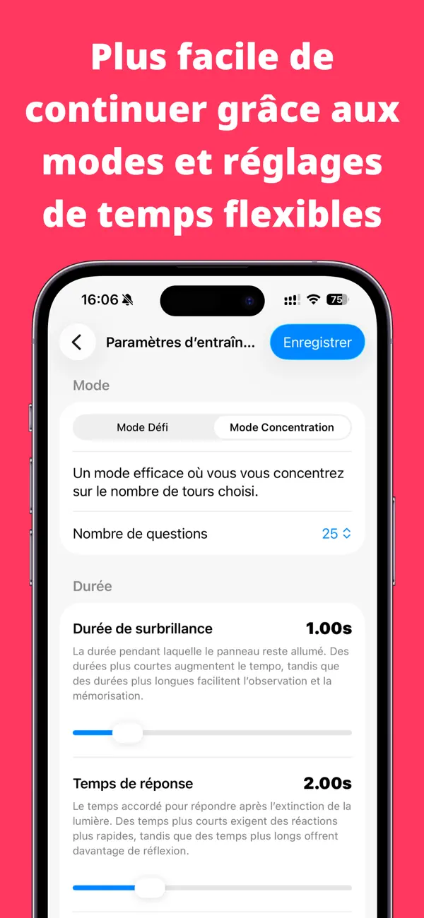 Screenshot #3 pour Dual N-Back Jeu Focus ADHD