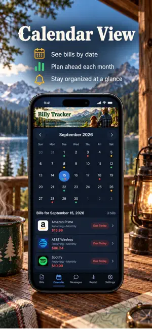 Billy Tracker - Bill Organizer screenshot 2
