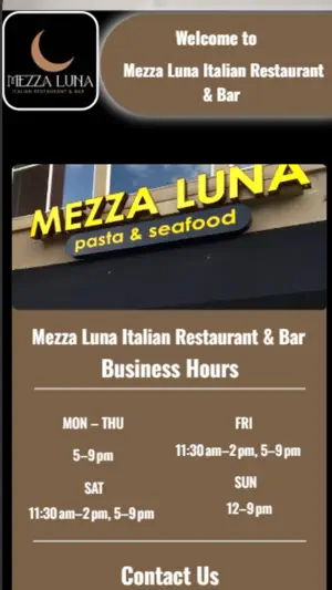 Mezza Luna Italian Restaurant screenshot 3