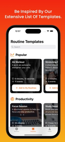 My Routines: Timer & Tracker iPhone screenshot
