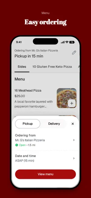 Mr. G's Italian Pizzeria screenshot 3