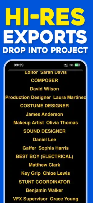 End Credits Maker: Roll Titles screenshot 2