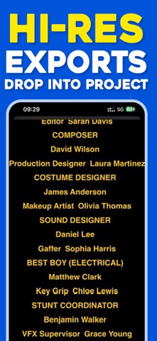 End Credits Maker: Roll Titles iPhone screenshot