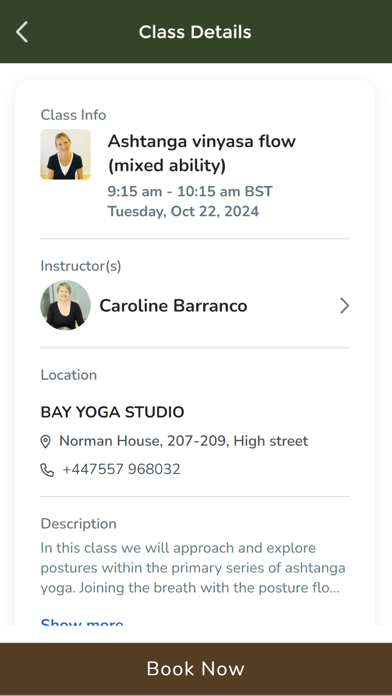 Screenshot #3 pour BAY YOGA Studio