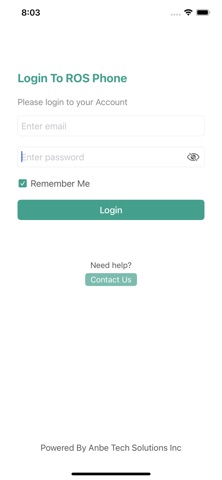 ROS Voip Phone System iPhone screenshot
