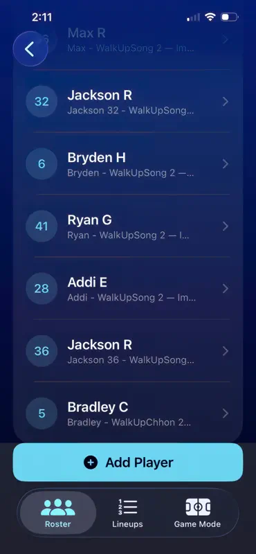 My Walk-Up Songs screenshot 2 of 5