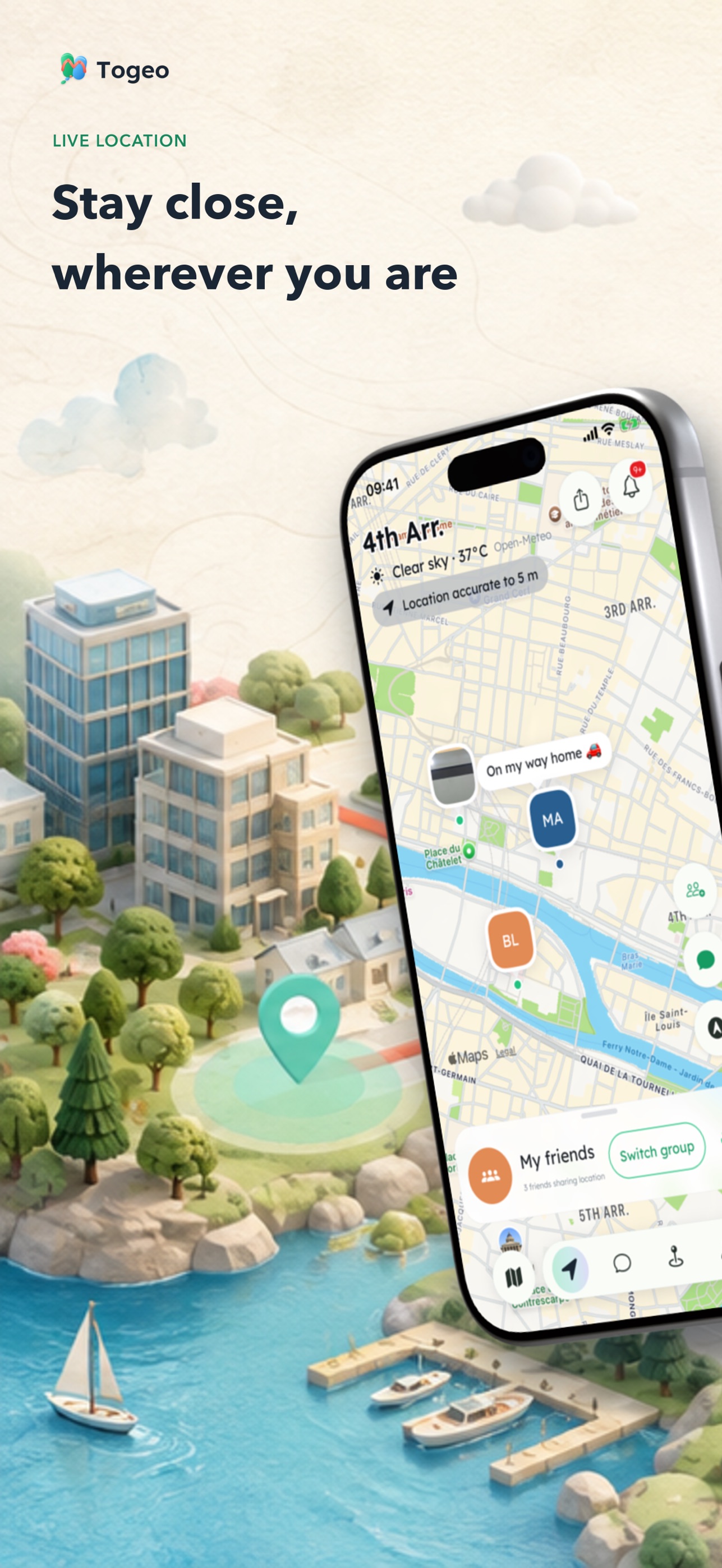 Screenshot 1 of Togeo: Friends & Family