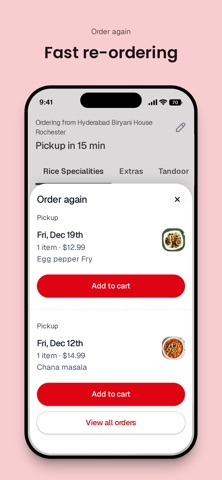 Hyderabad Biryani House iPhone screenshot