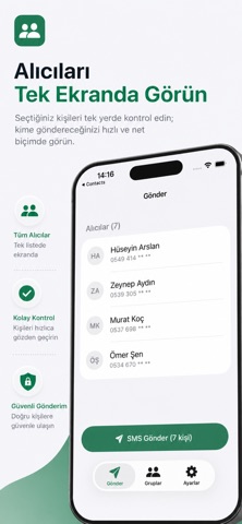Toplu Mesaj Gönderme iPhone screenshot