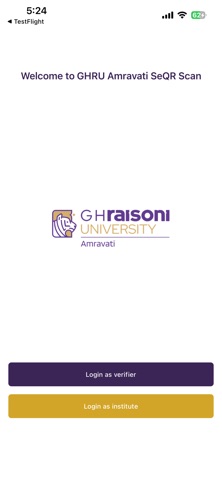 GHRU Amravati SeQR Scan screenshot
