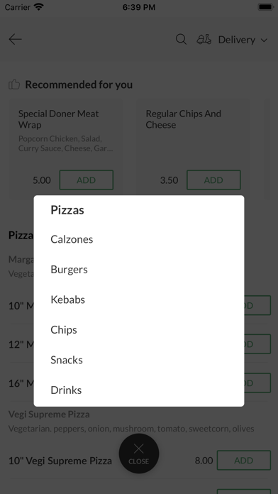 Shaks Pizza And Burgers Screenshot
