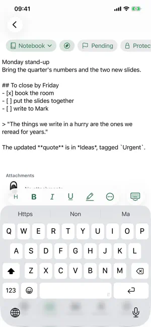 EveryJot screenshot 2